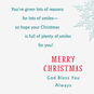 Happy Snowman Religious Grandson Christmas Card Sentiment image number 2