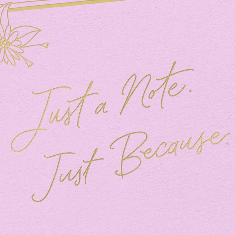 Pink Happy Notes Just a Note on Pink Blank Notes, Pack of 10 - Note Cards & Stationery ...