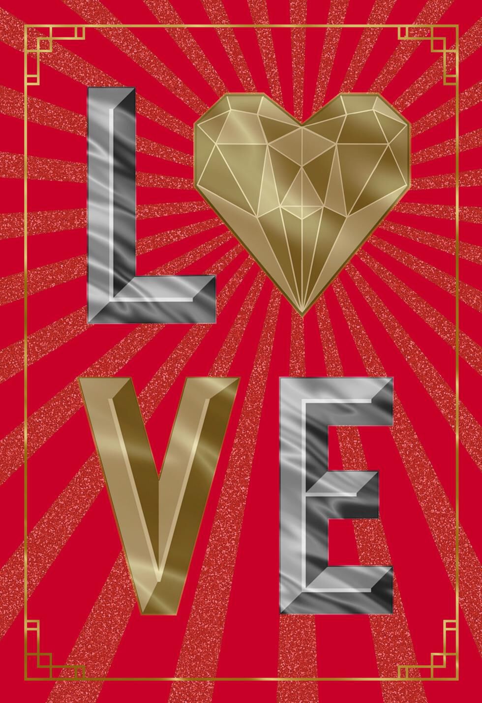 Love Paper Craft Romantic Valentine's Day Card