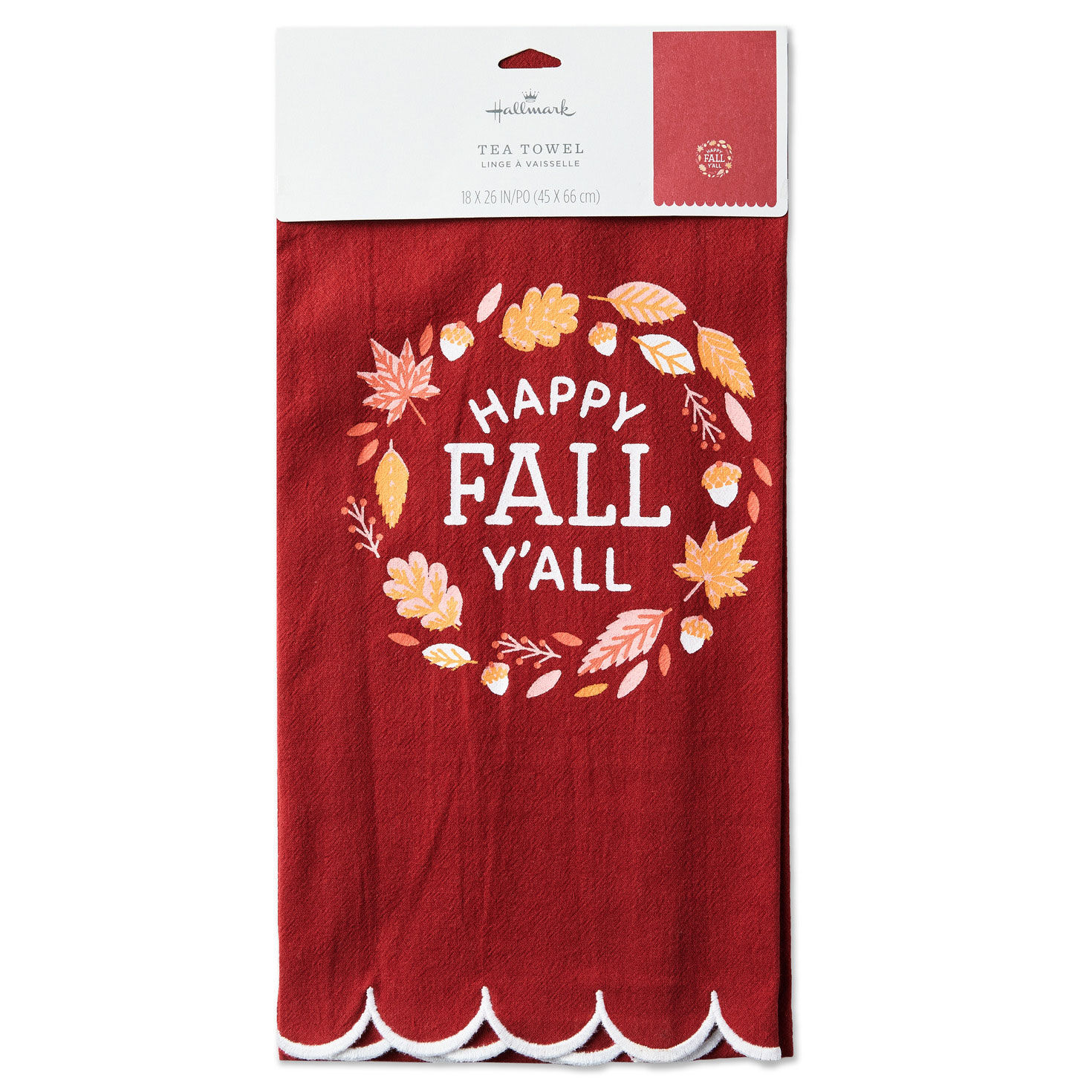 Happy Fall Y'all Tea Towel, 18x26 for only USD 14.99 | Hallmark