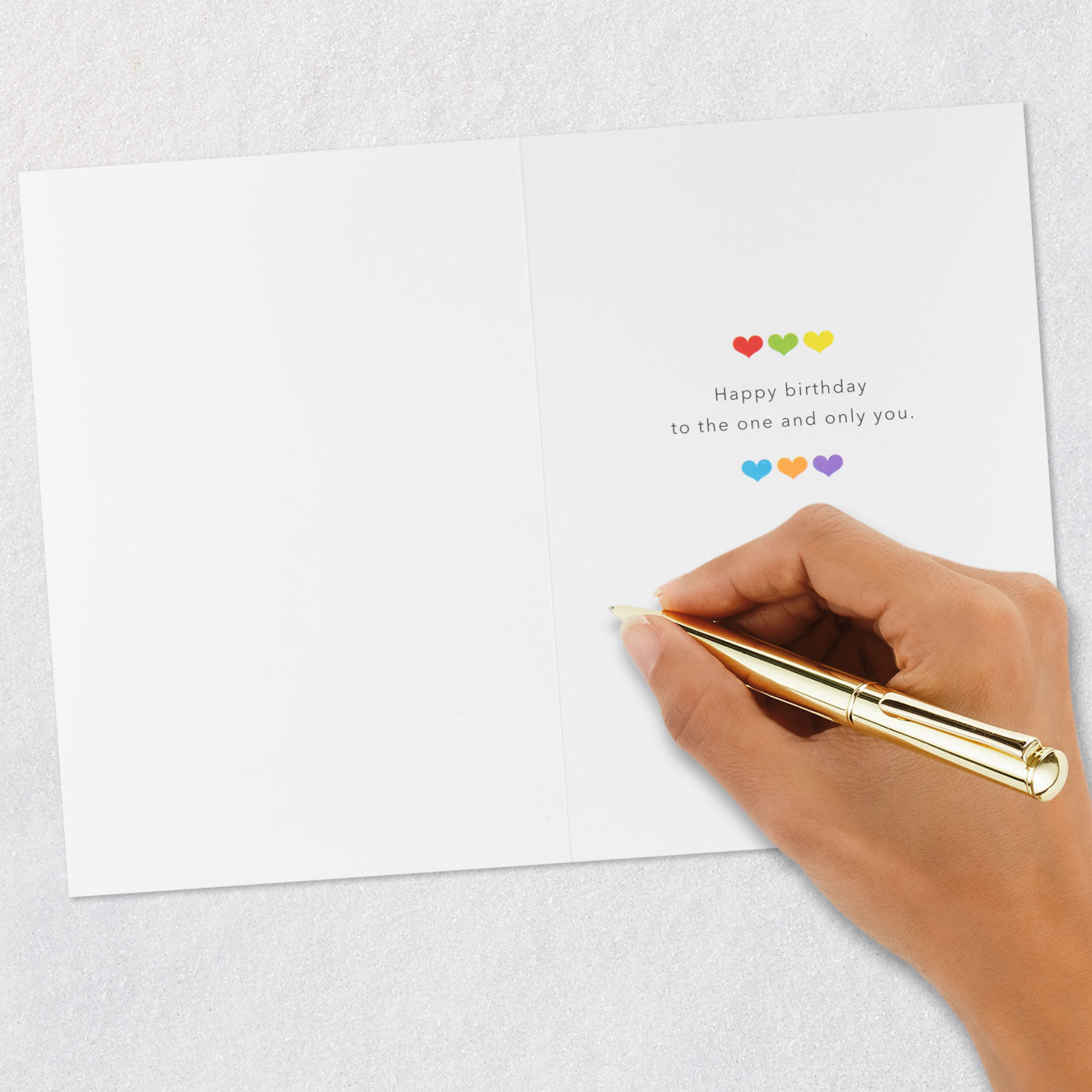 Rainbow Hearts Cake Quilled Paper Handmade Birthday Card, , large image number 6