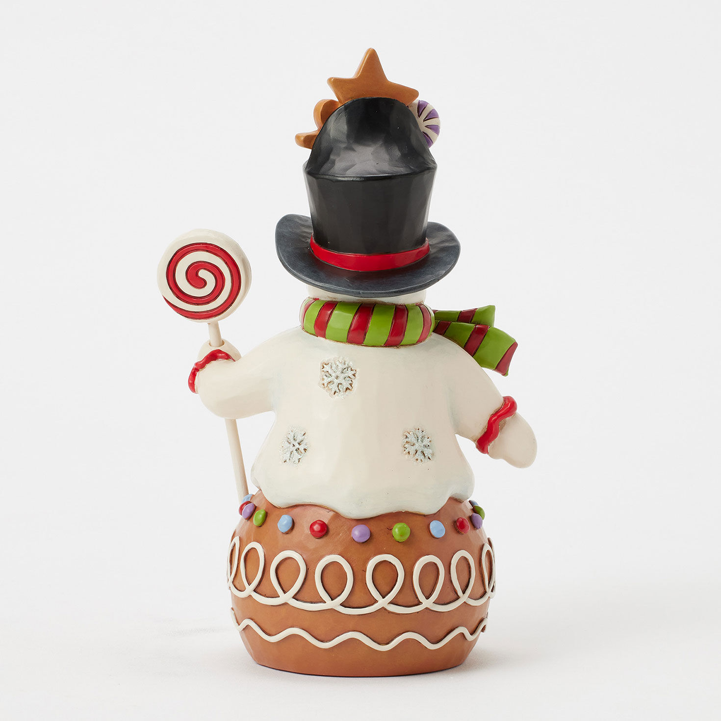 Jim Shore Gingerbread Snowman Figurine back image number 2
