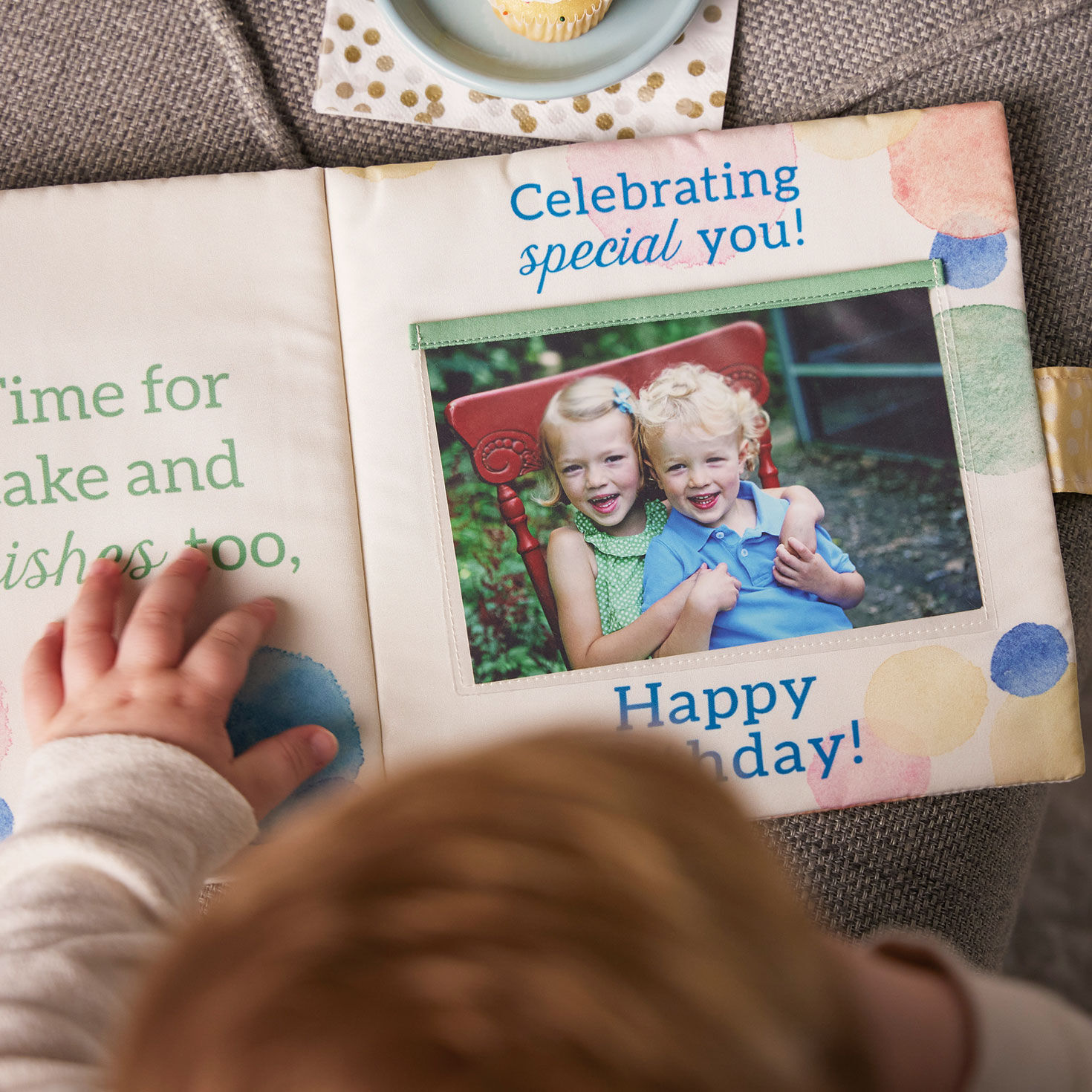 Demdaco Happy Birthday Little One Soft Photo Book, , large image number 3