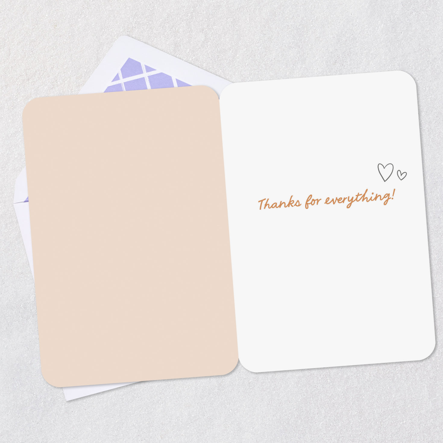 Cute Cinnamon Roll Character Thank You Card Open card with envelope image number 3