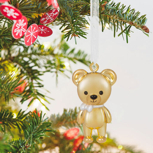 Mini Bitty Bear Metal Ornament, 1", 