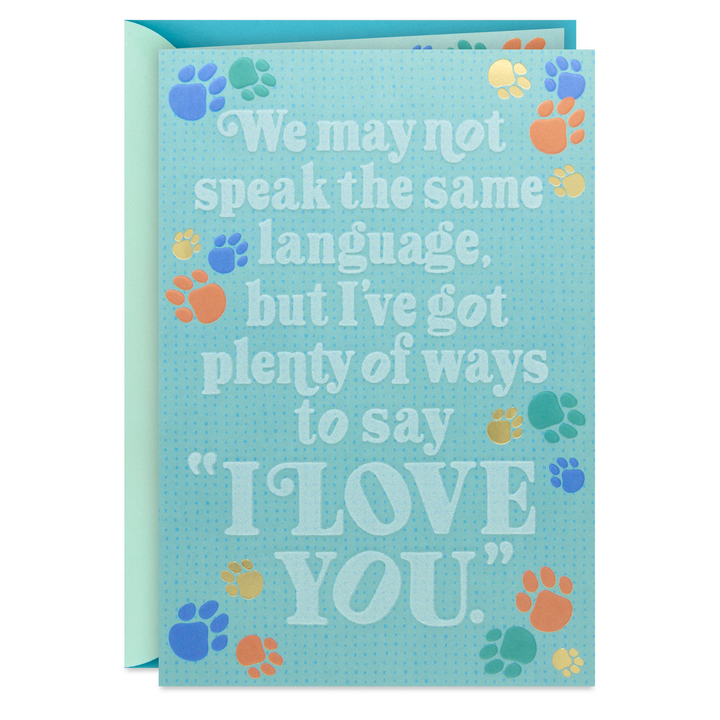 Ways to Say I Love You Mother's Day Card from Dog