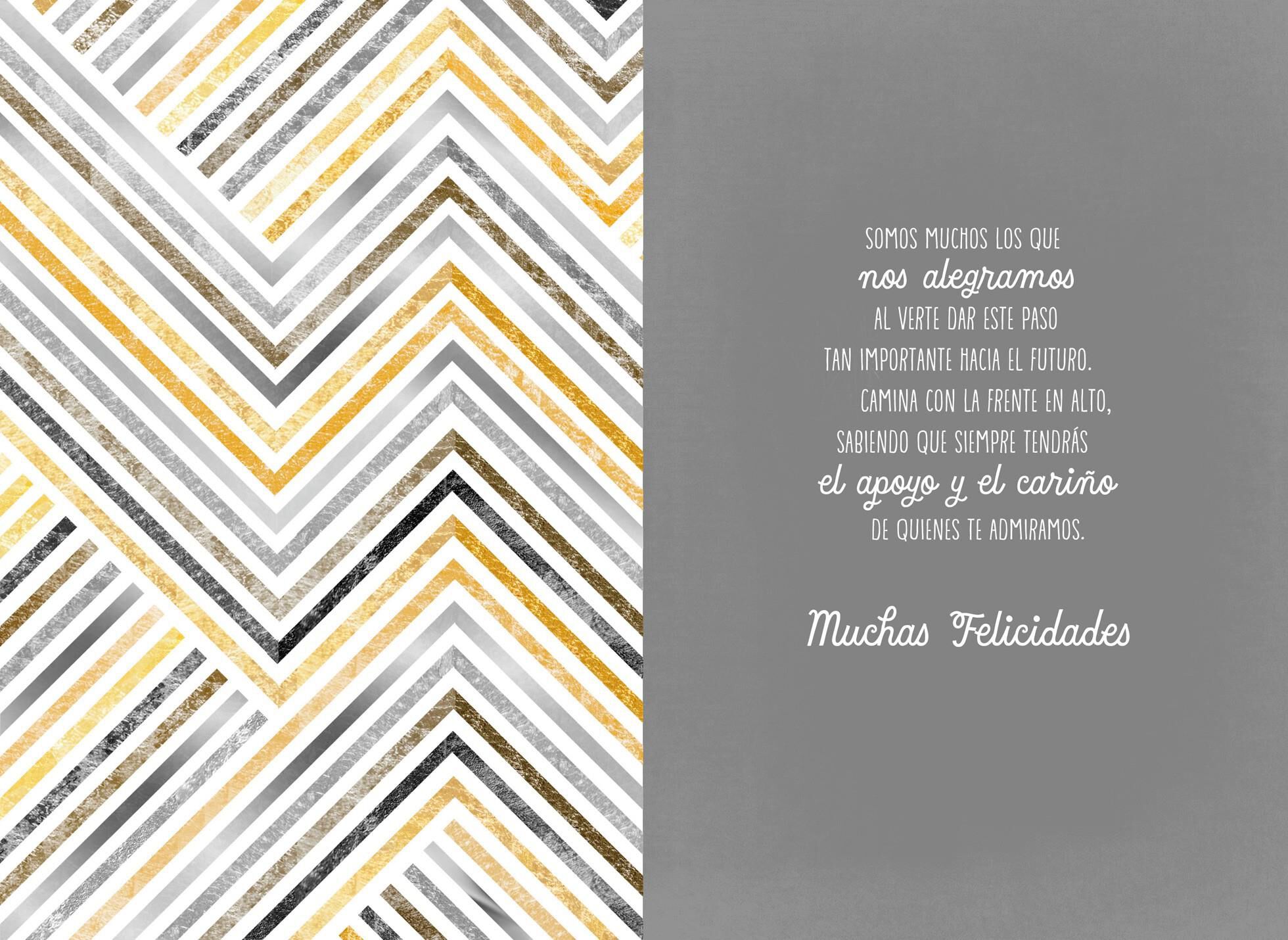 The World Is Smiling With You Spanish-Language Graduation Card