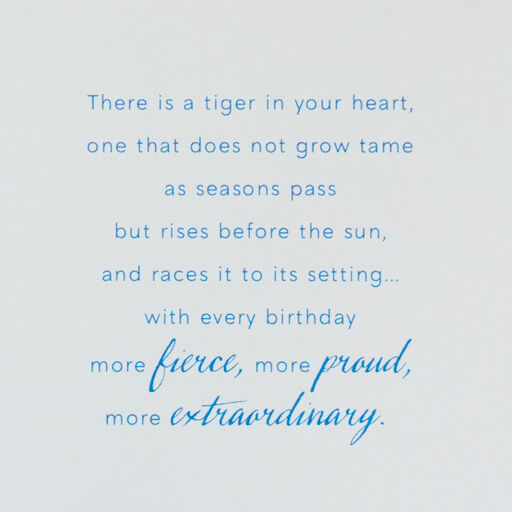 Year of the Tiger Chinese Zodiac Birthday Card, 
