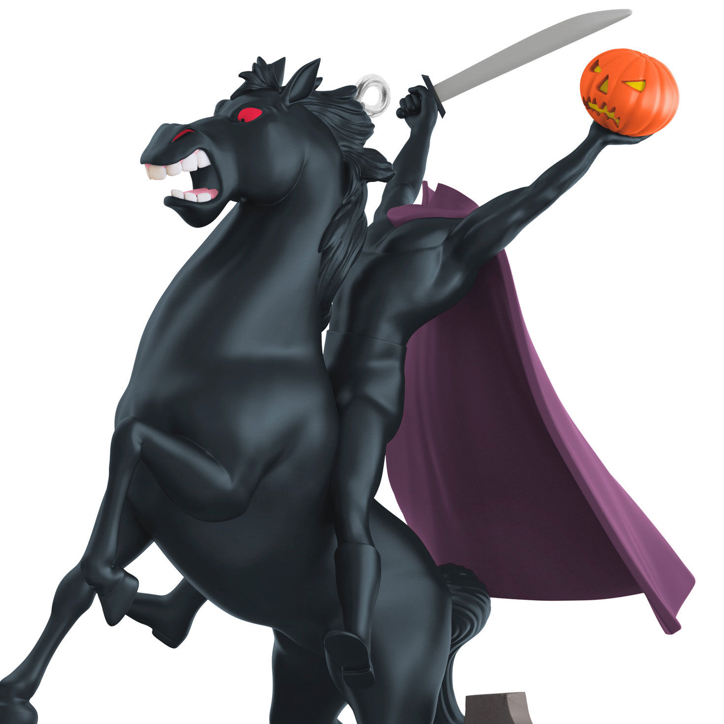 The Headless Horseman Keepsake Ornament closeup view image number 3
