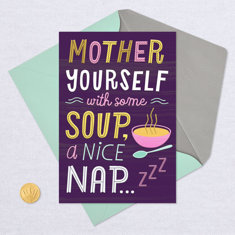Mother Yourself, Bubbeleh Funny Get Well Card, , large image number 5