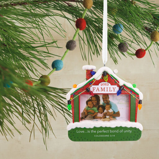 DaySpring Family Religious 2023 Photo Frame Hallmark Ornament, 