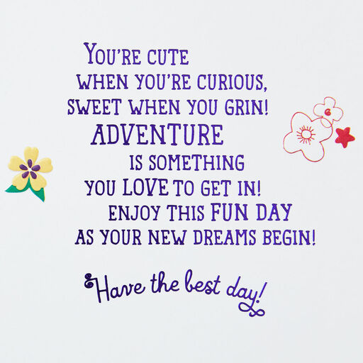 Disney The Little Mermaid Dreams Begin Today Birthday Card for Her, 