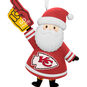 Kansas City Chiefs Santa Fan Christmas Ornament closeup view image number 5