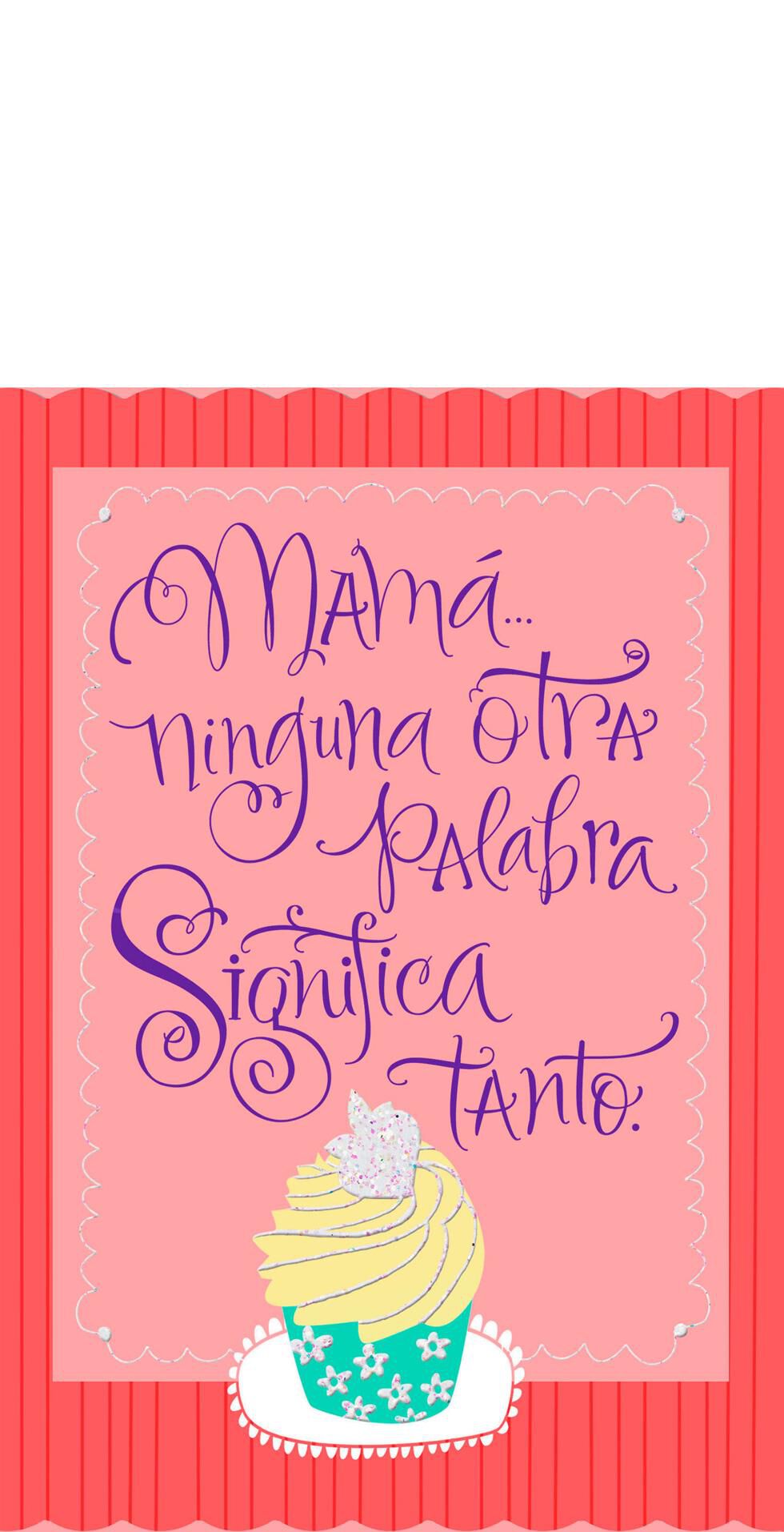 Cupcakes Spanish-Language Pop-Up Mom Birthday Card