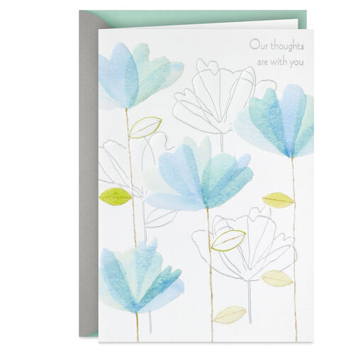 Our Thoughts Are With You Sympathy Card, 