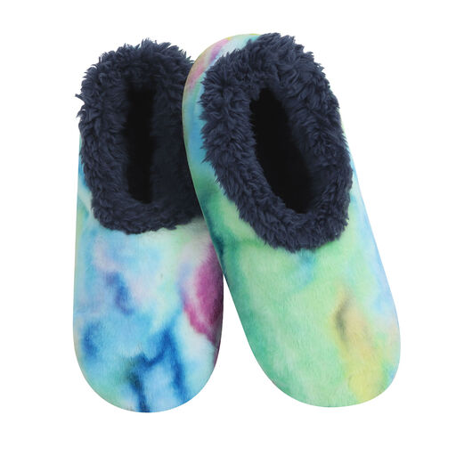 snoozies! Dark Blue Cotton Candy Women's Slippers, 