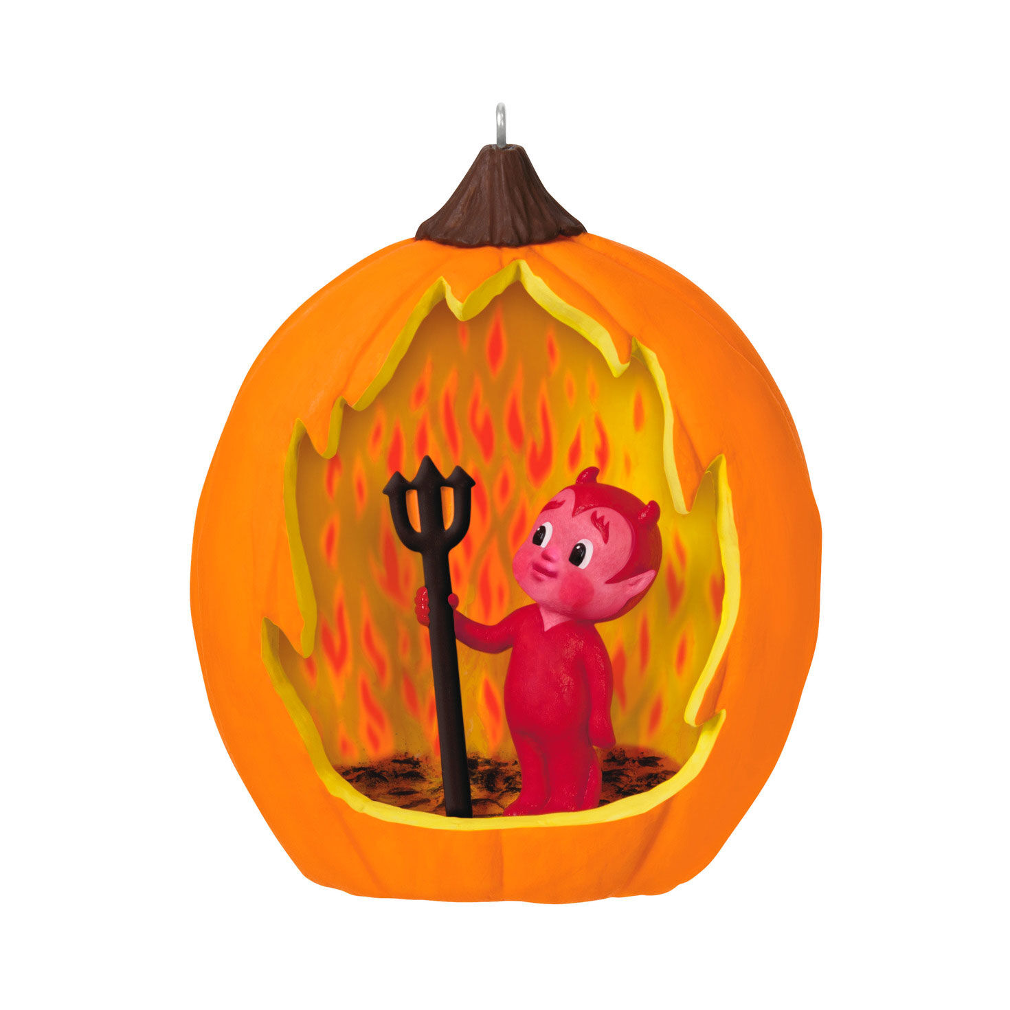 Devil Pumpkin Keepsake Ornament front image number 1