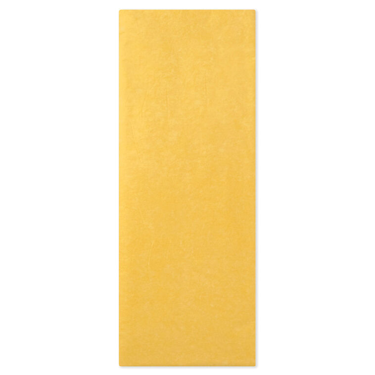 Solid Buttercup Yellow Tissue Paper, 8 sheets