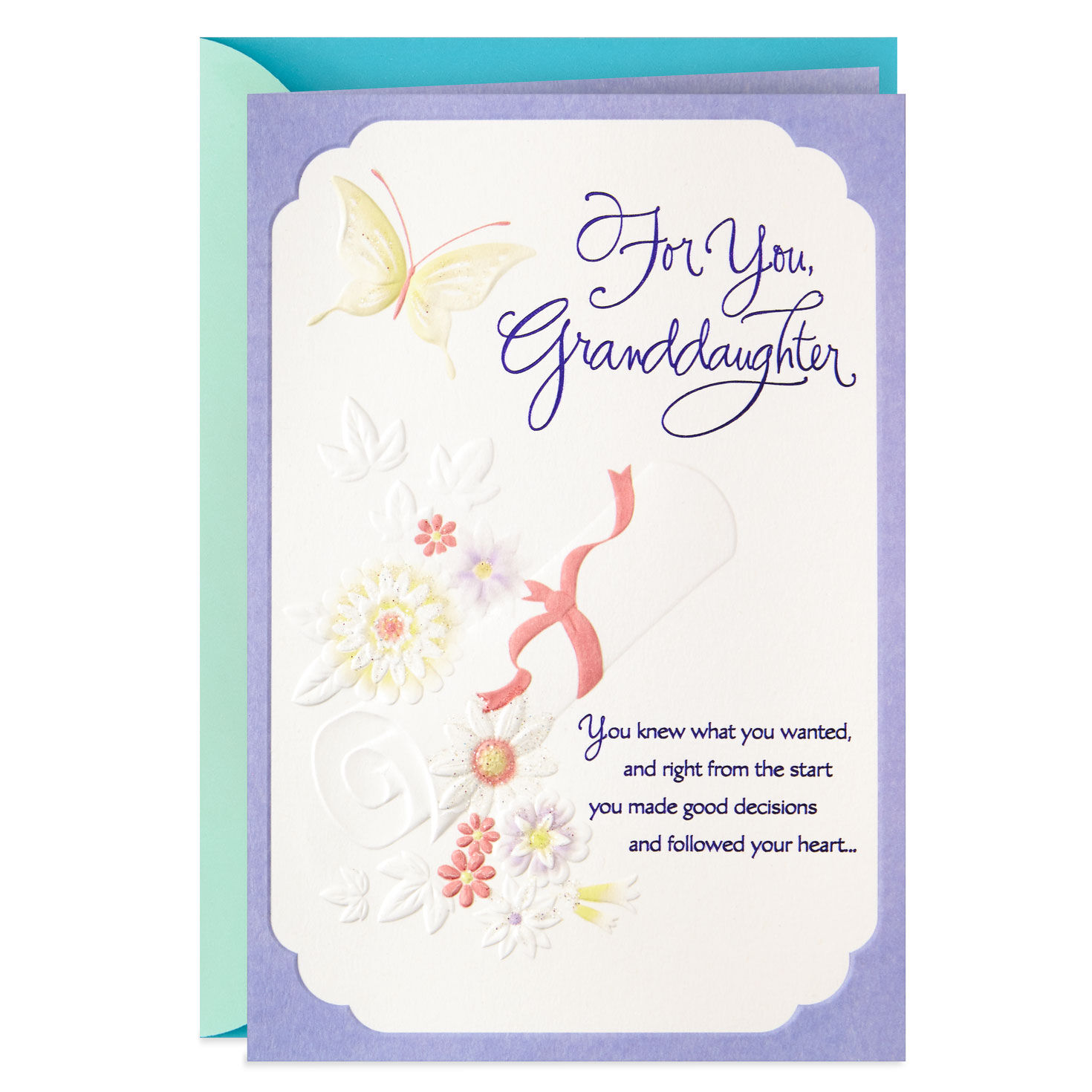 You Followed Your Heart Graduation Card for Granddaughter Greeting