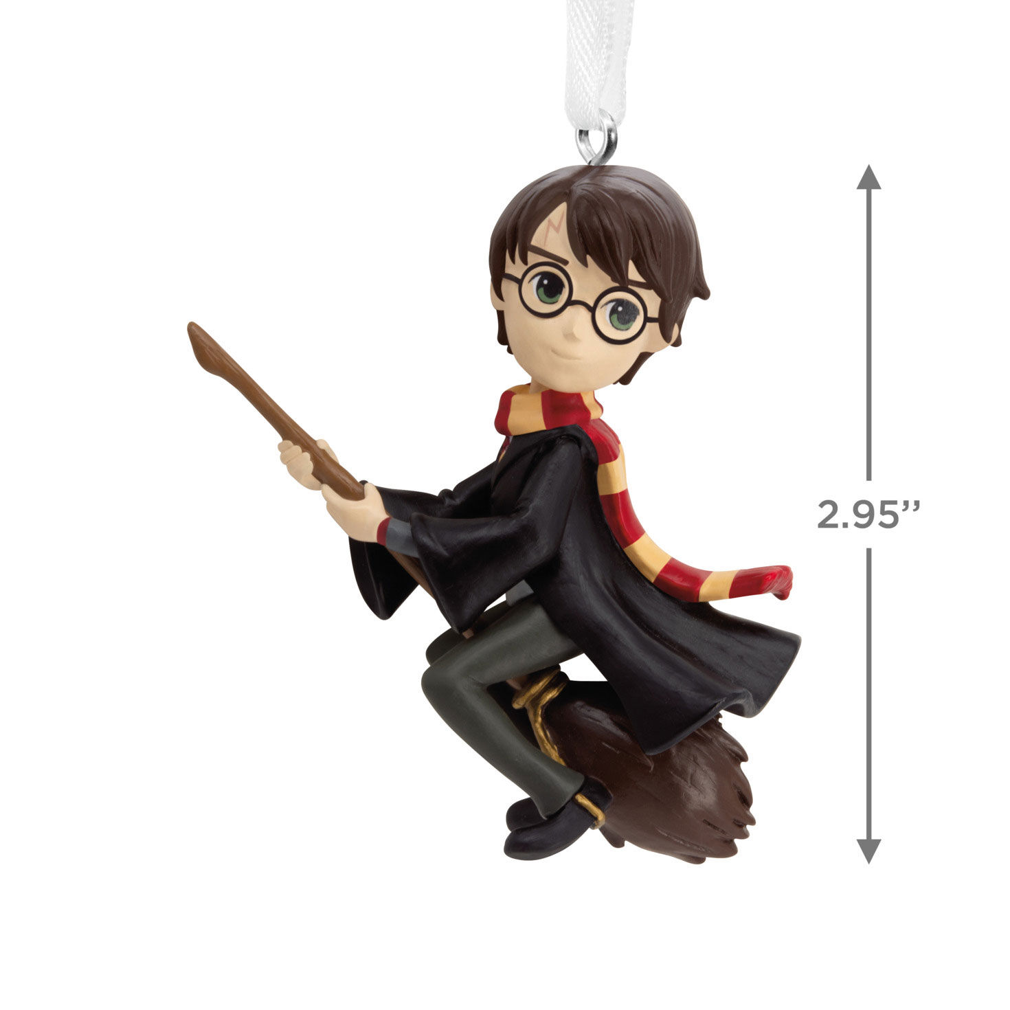 Harry Potter on Broom Christmas Ornament measurement image number 3