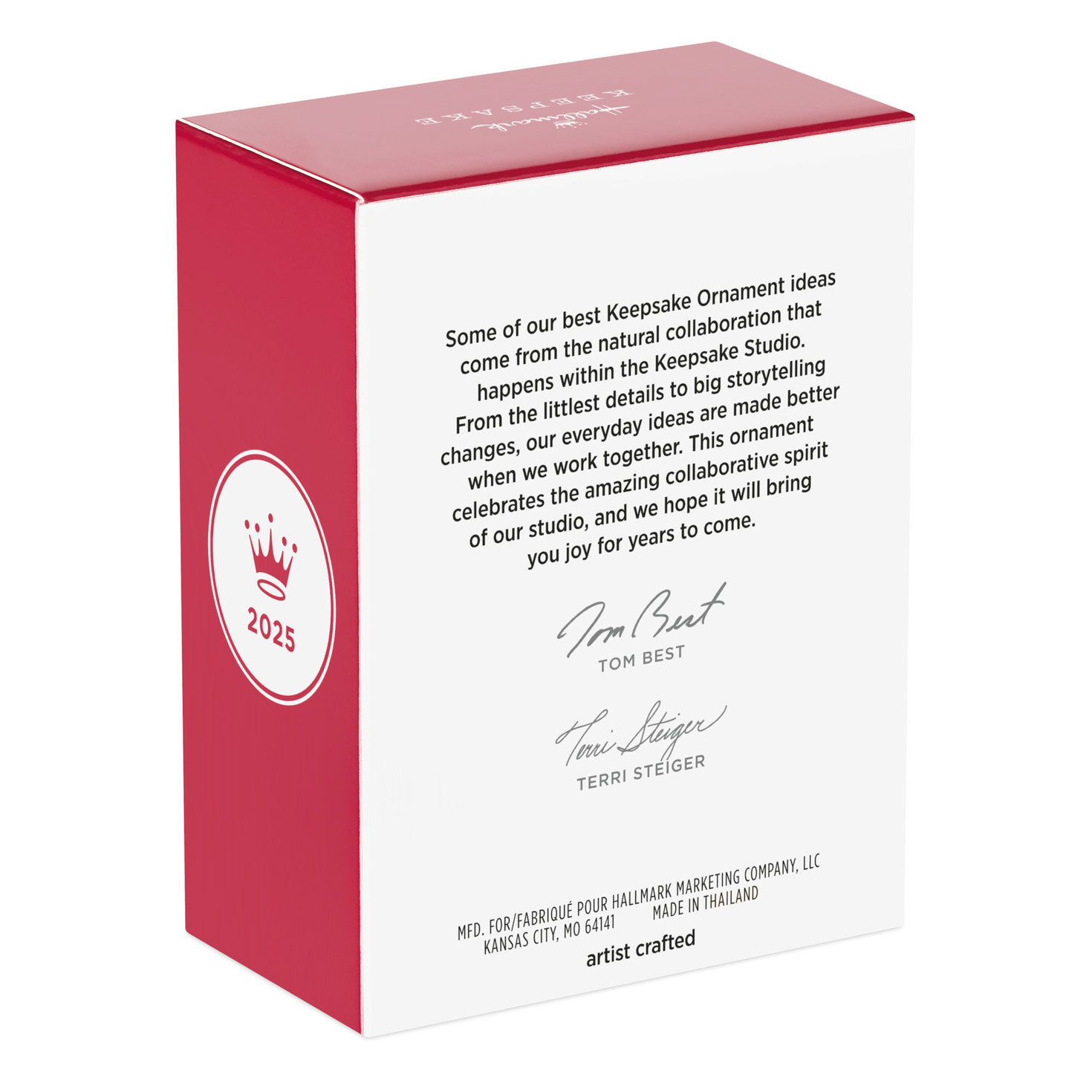 Baseball Glove 2025 Keepsake Ornament package back image number 8