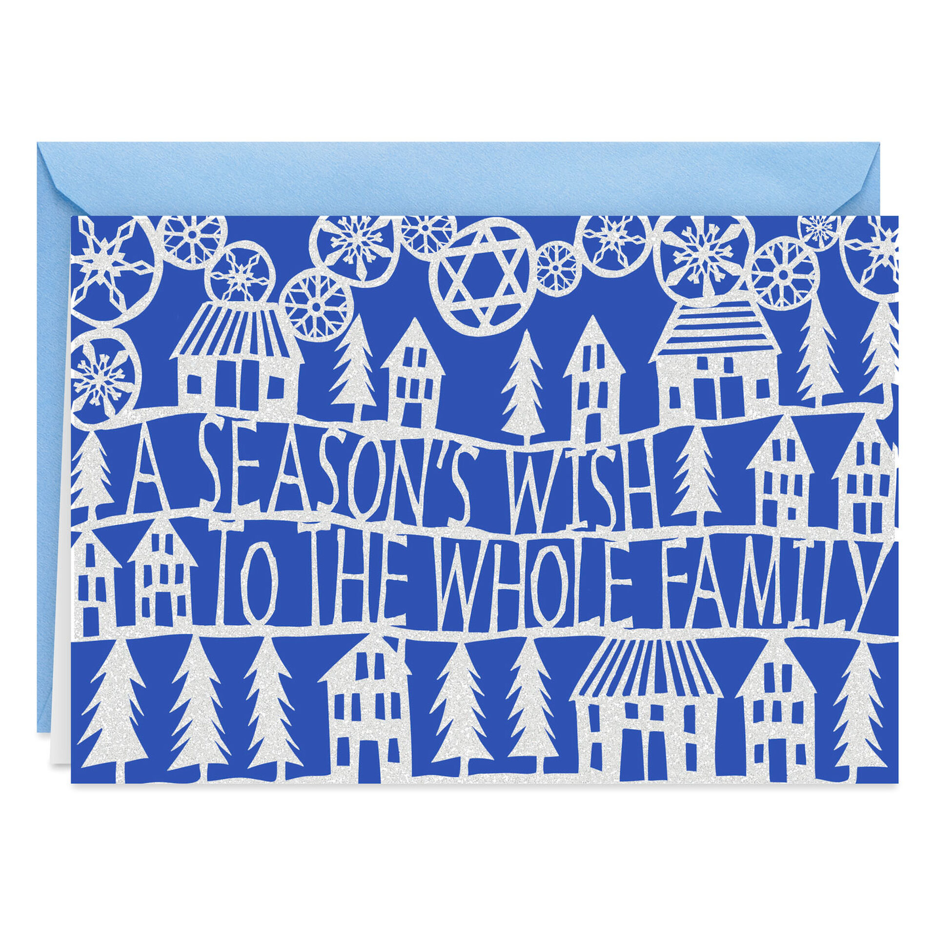 A Season S Wish To The Whole Family Christmas And Hanukkah Card Greeting Cards Hallmark