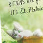 Frisky Kitten and Clover Poem Funny St. Patrick's Day Card, , large image number 4