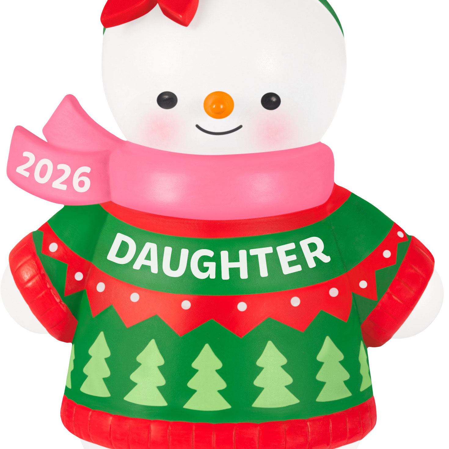 Daughter Snowman 2026 Keepsake Ornament upclose view image number 5