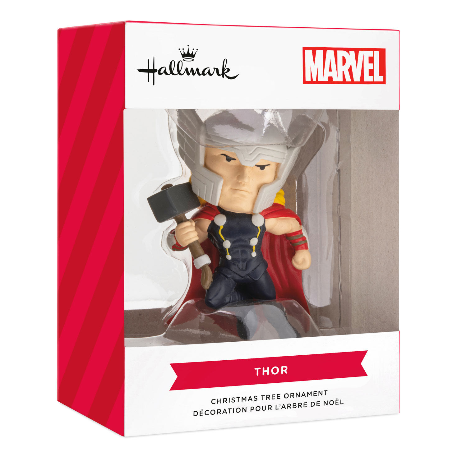 Stylized Thor With Hammer Christmas Ornament  image number 7