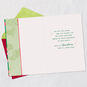 Bows on Daughter and Family Green Christmas Card Open card with envelope image number 3