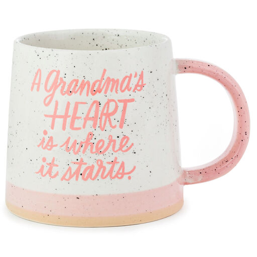 A Grandma's Heart Mug, 18 oz., 