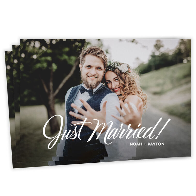 Just Married Wedding Announcement
