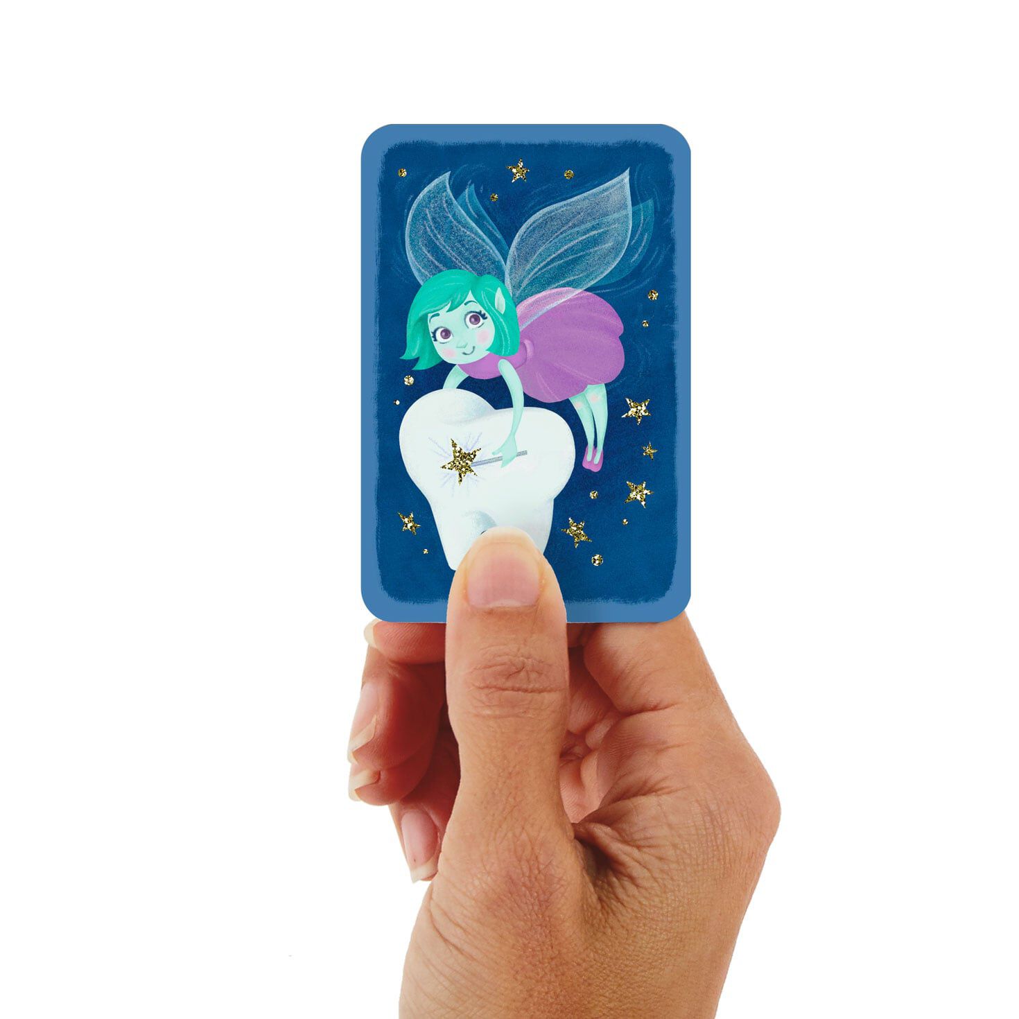 6 Personalised miniature Tooth Fairy envelopes and card perfect size for coins
