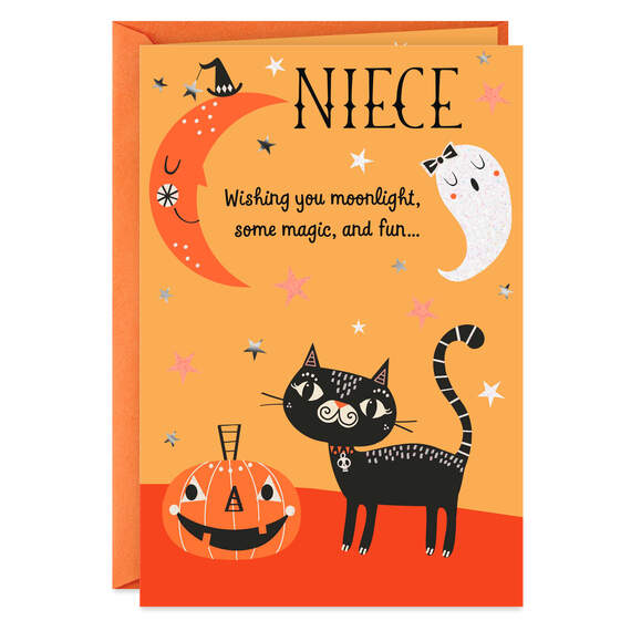 Magic and Fun Halloween Card for Niece, , large image number 1
