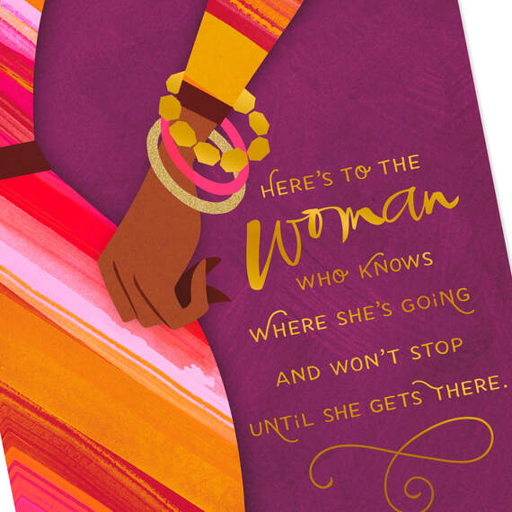 Here's to the Woman! Birthday Card, , large image number 5