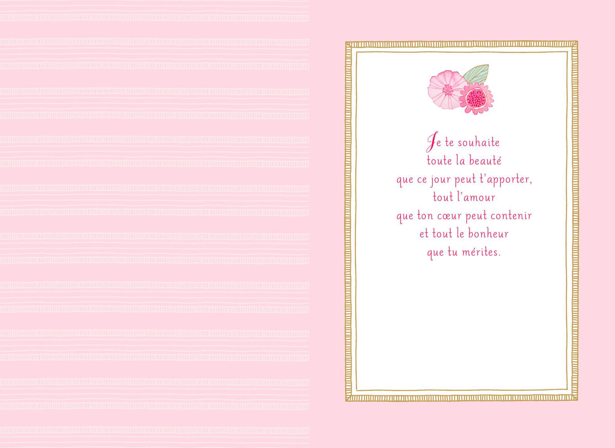 Floral Teacup French-Language Mother's Day Card