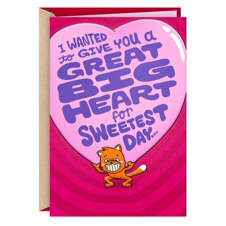 Great Big Heart Funny Sweetest Day Card, , large image number 1