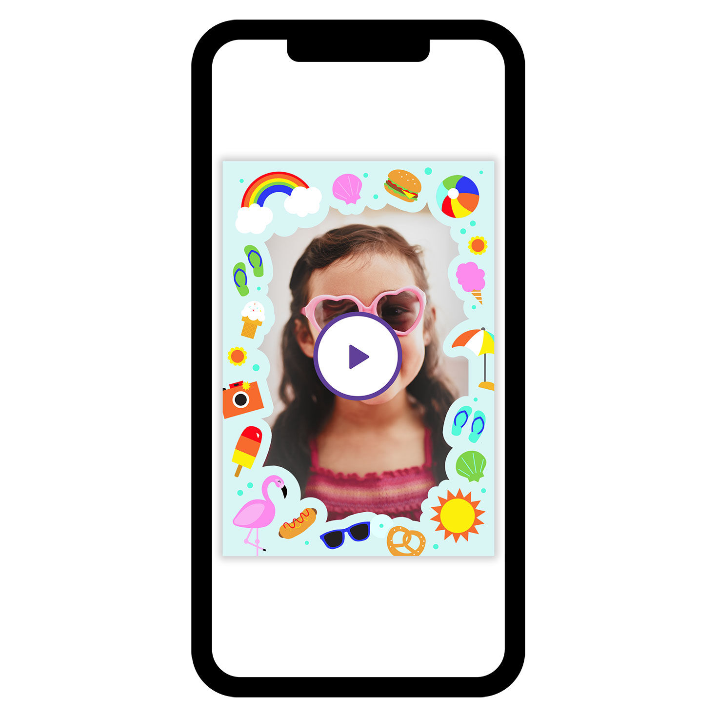 Fun Summer Vacation Icons eCard