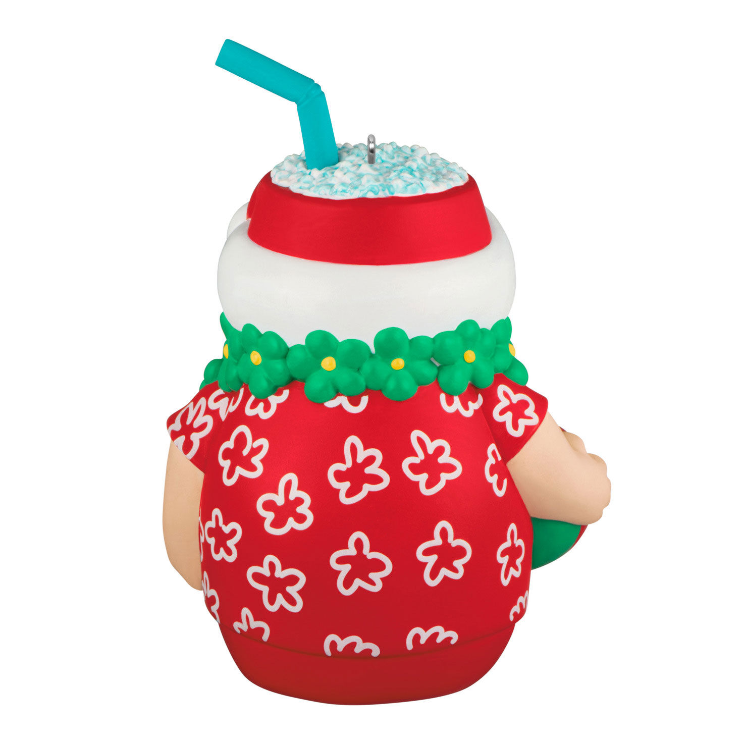 Santa Tiki Cup Keepsake Ornament Back image number 6