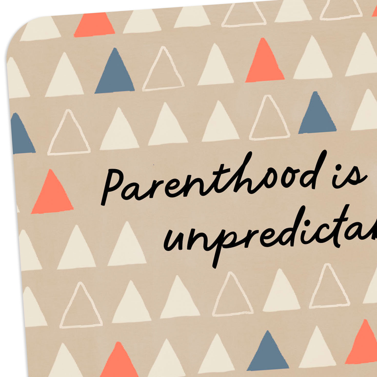 Triangle Pattern on Kraft Support Card for Parents Card Front Detail image number 4