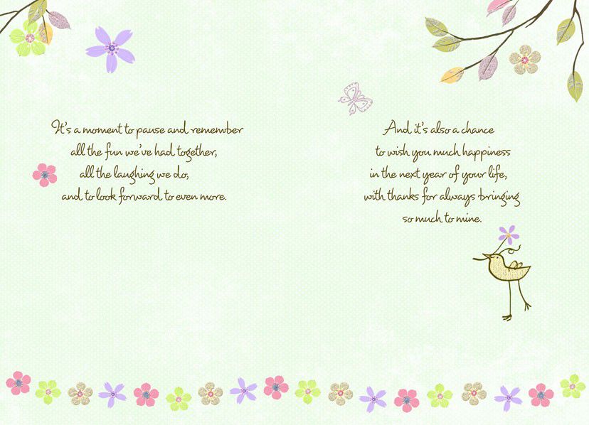 Thankful Friend Birthday Wishes Card