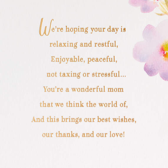 You're a Wonderful Mom Mother's Day Card From Both of Us, , large image number 2