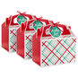 Oh What Fun Plaid 3-Pack Christmas Gable Boxes fronts image number 1
