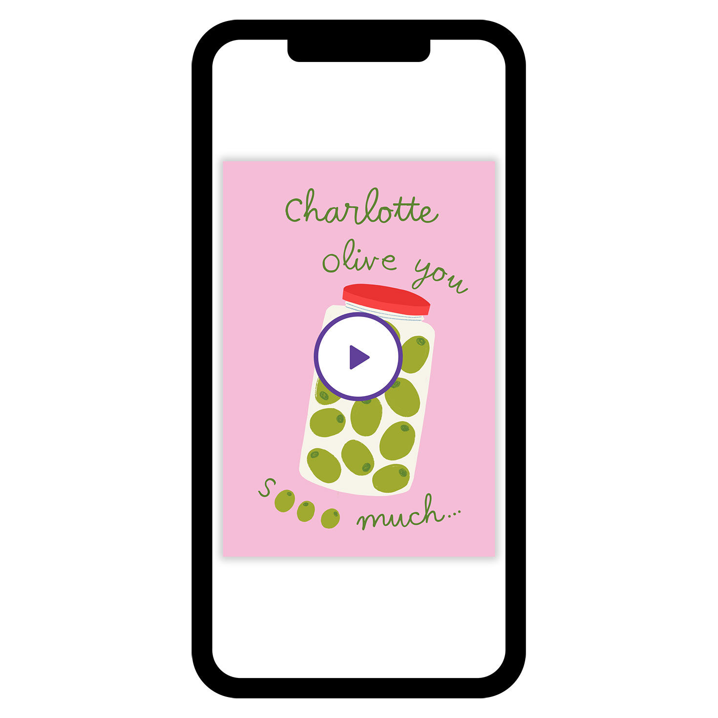 Olive You So Much Love eCard