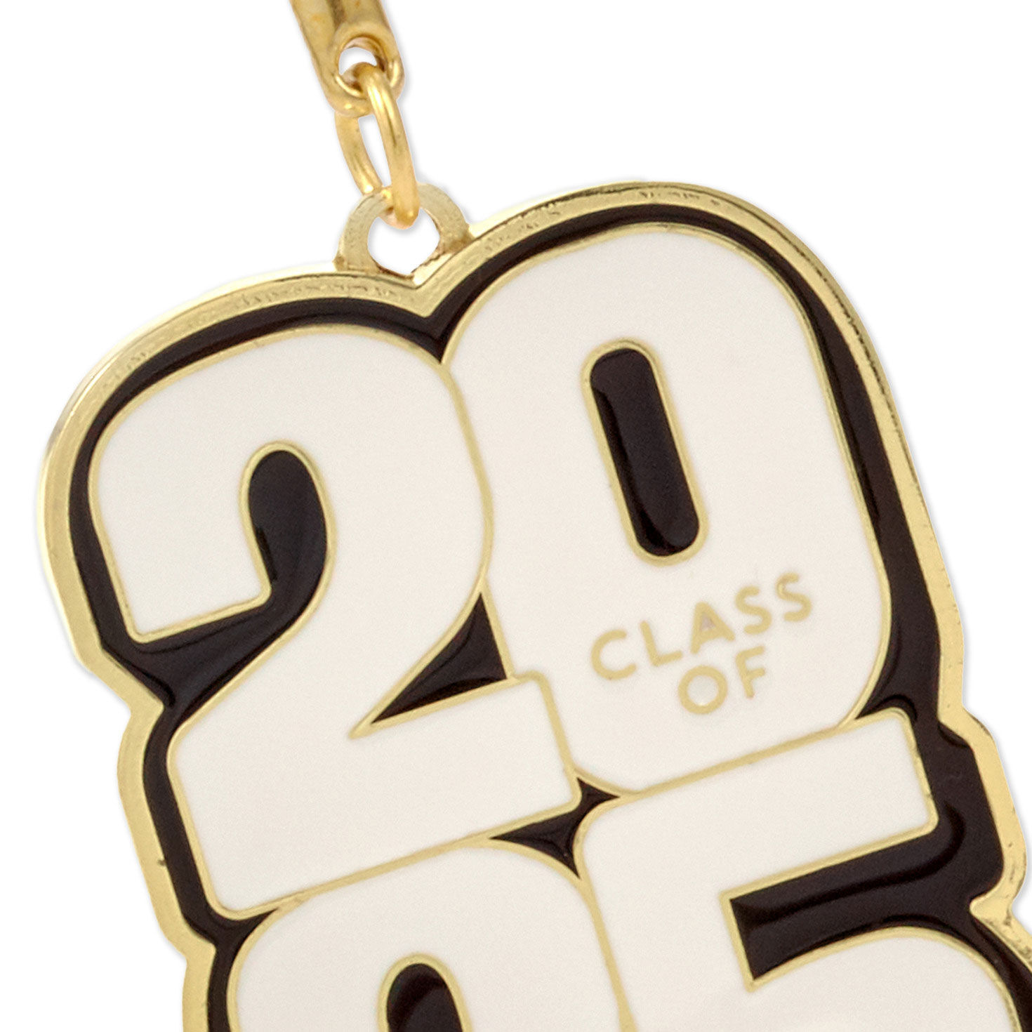 Class of 2025 Enameled Metal Key Ring closeup view image number 2