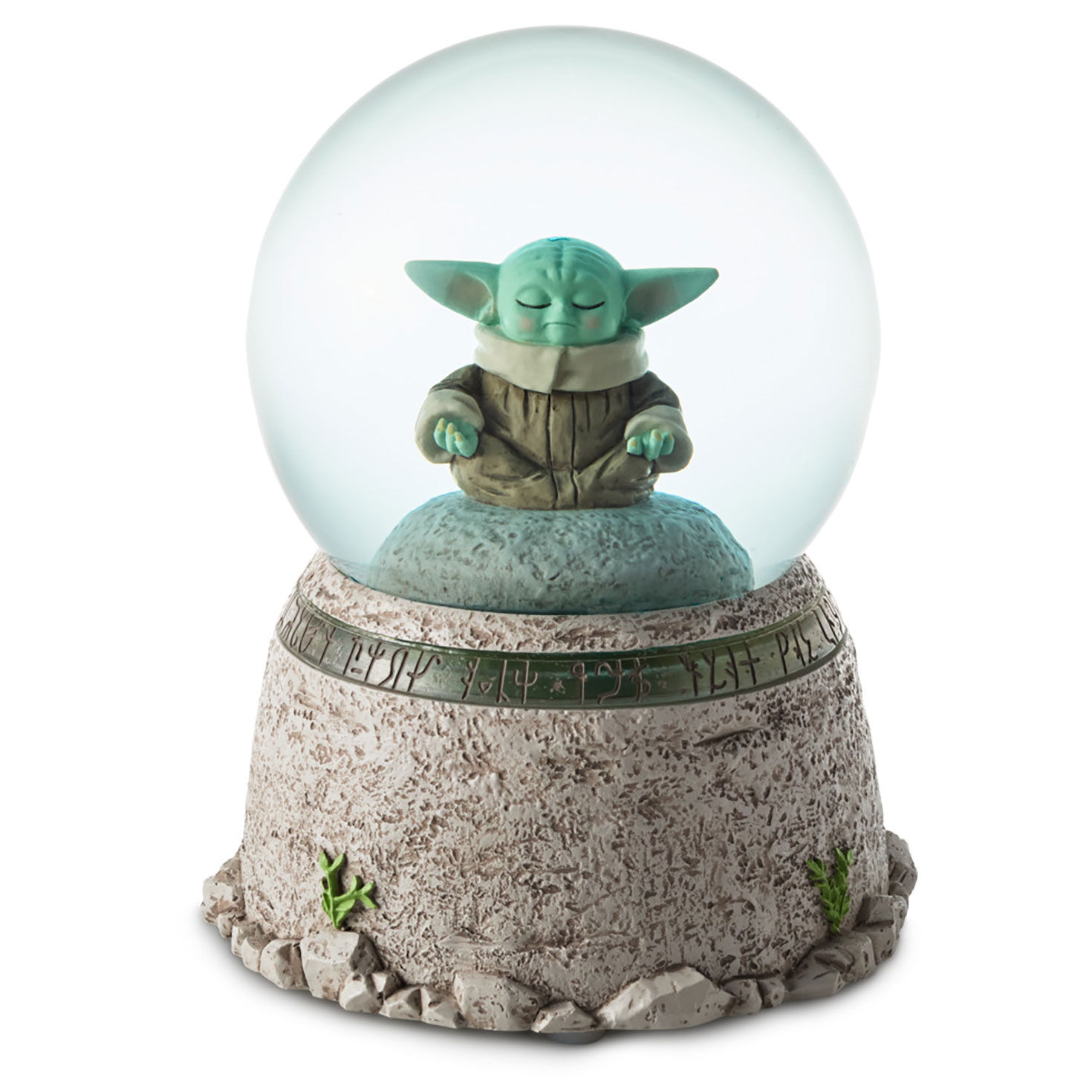 Star Wars: The Mandalorian™ Grogu™ in Meditation Snow Globe With Light and Sound