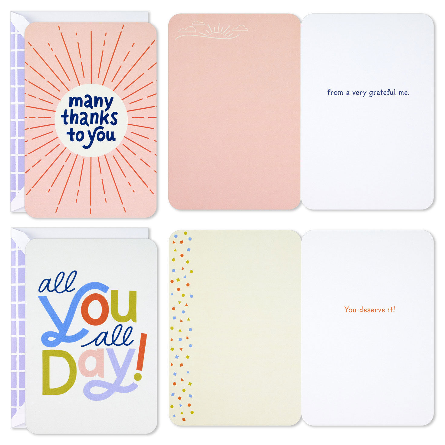 Mod Colorful Just Because Cards Pack With Stickers Card Front with Sentiment image number 4