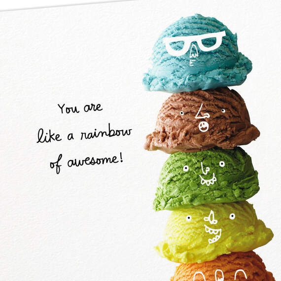You're a Rainbow of Awesome Blank Card, , large image number 3