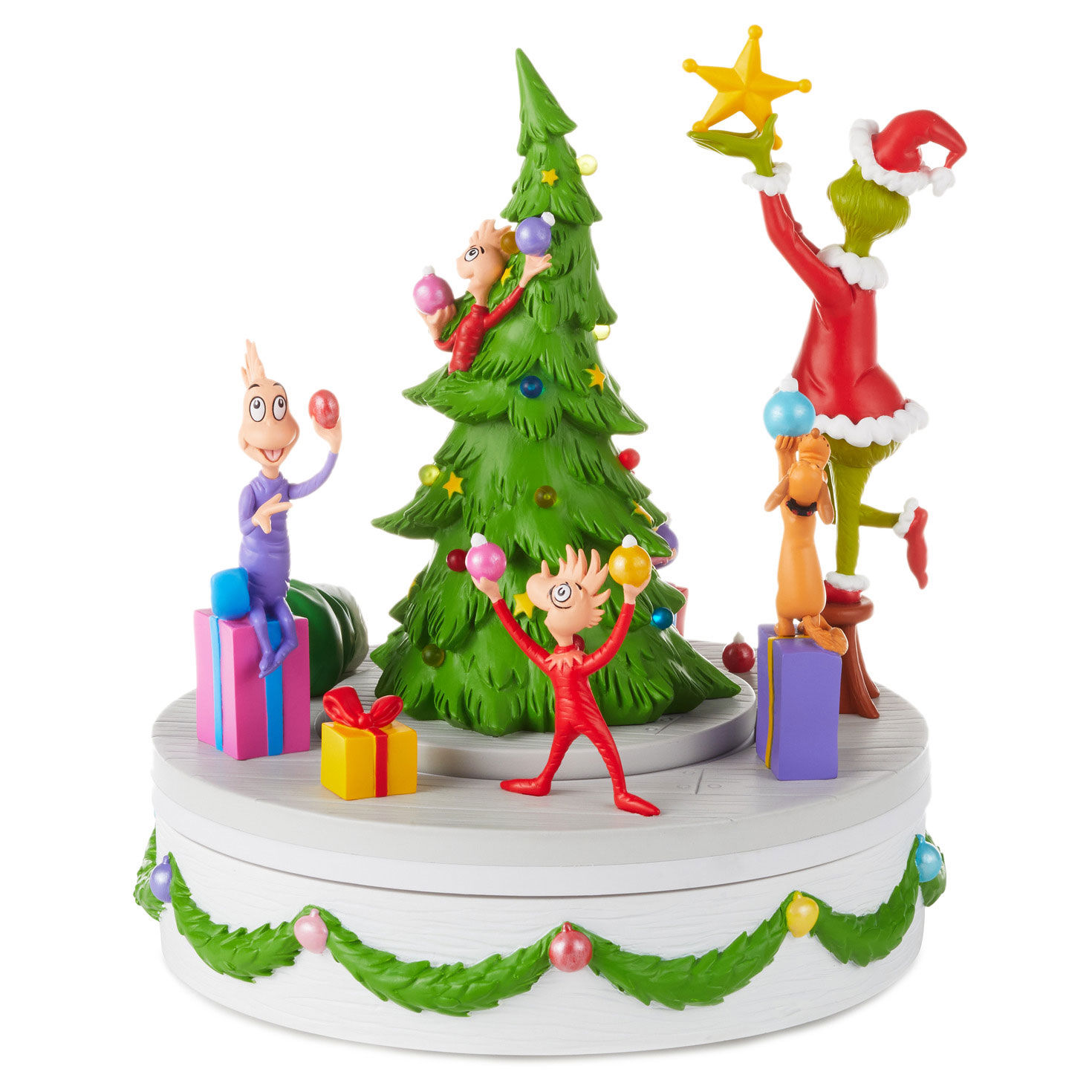 Dr. Seuss s How the Grinch Stole Christmas Musical Figurine With Light and Motion Figurines Hallmark