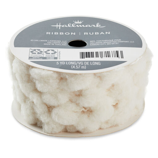 Ivory Pom-Pom Ribbon, 15', 